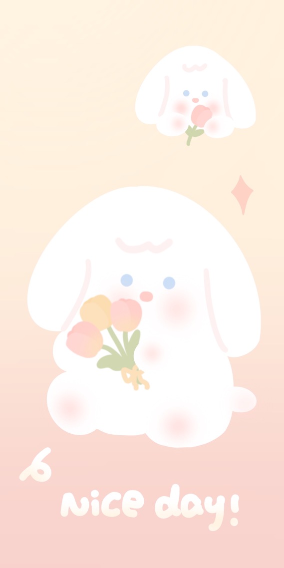 渐变垂耳兔