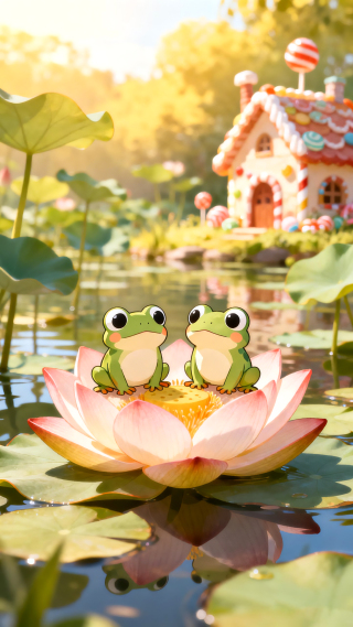 莲间闲趣