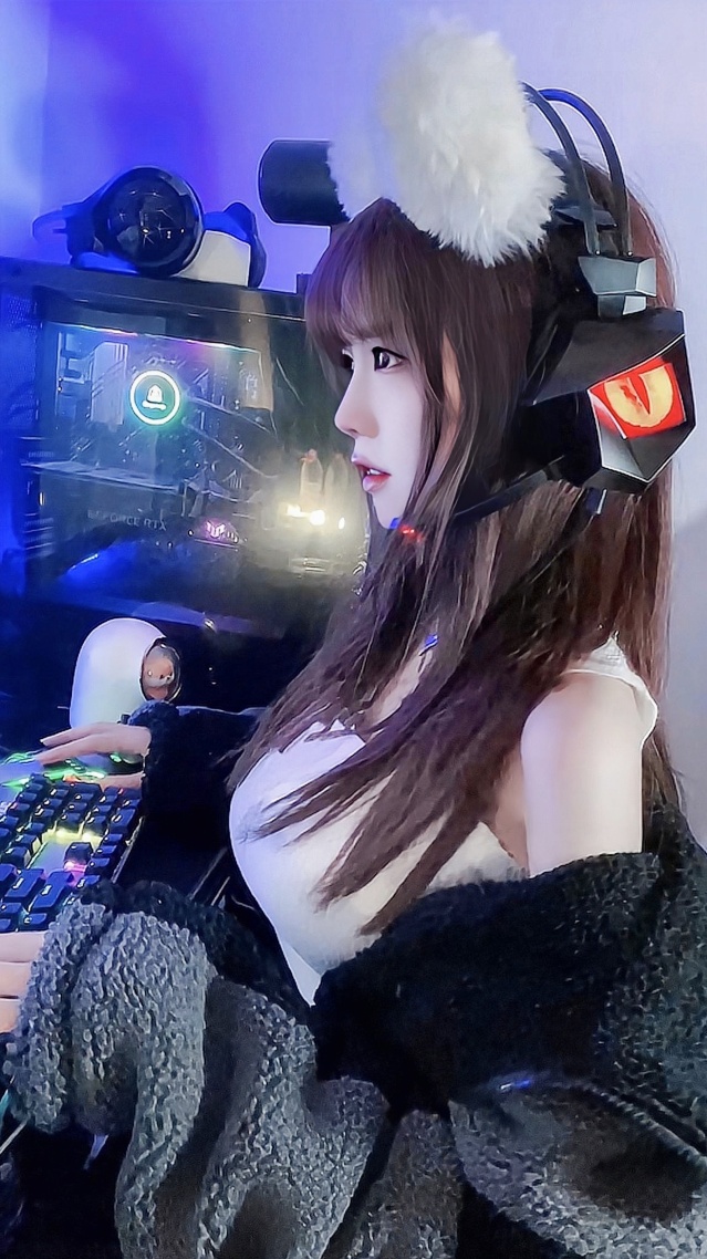 电竞小姐姐微信背景壁纸