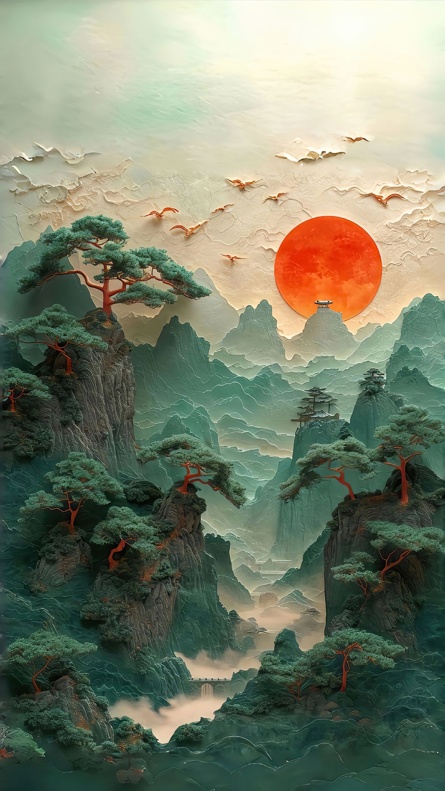 立體山河圖