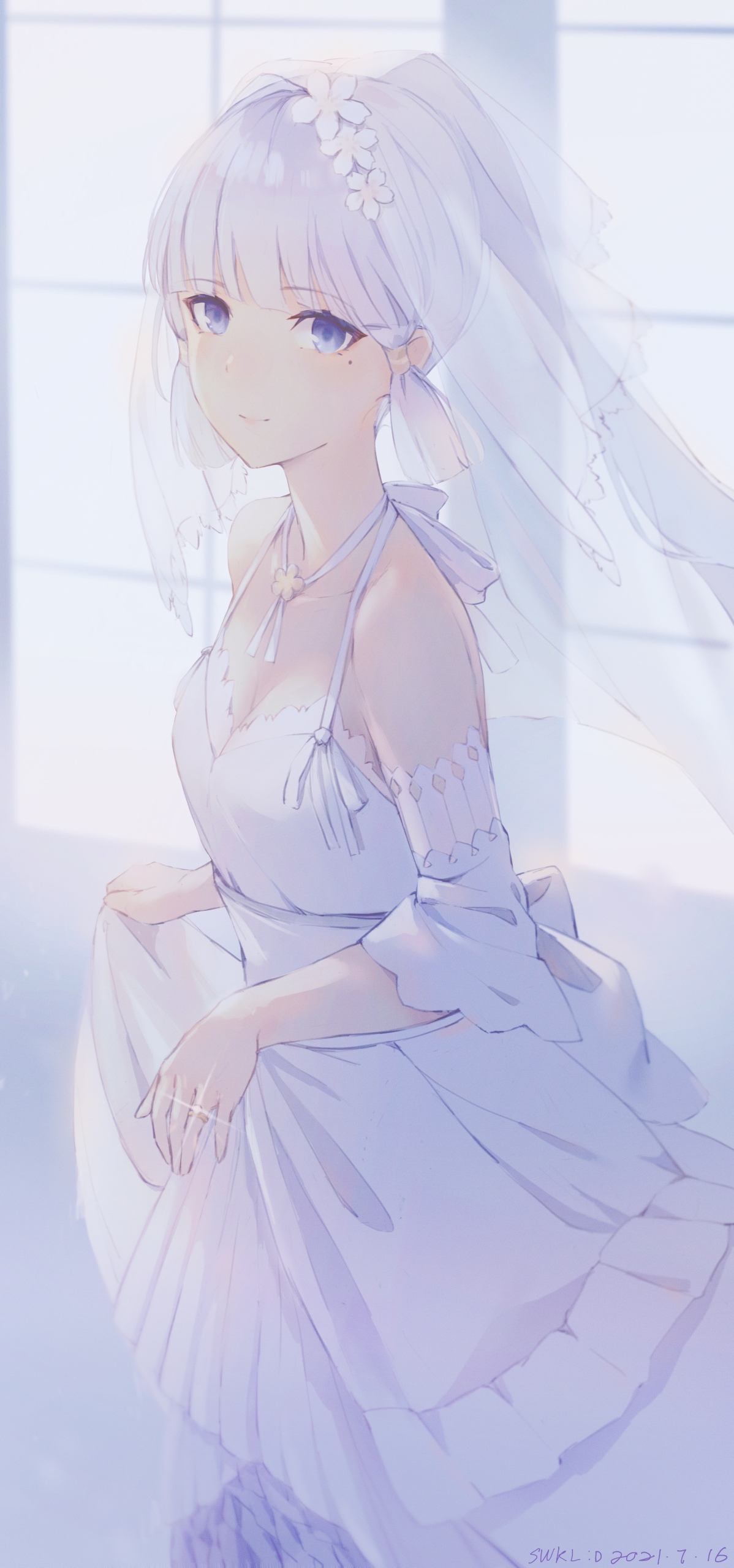 背景圖片 微信主題白白少女