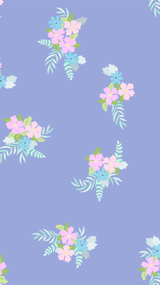 【紫色背景的小花】