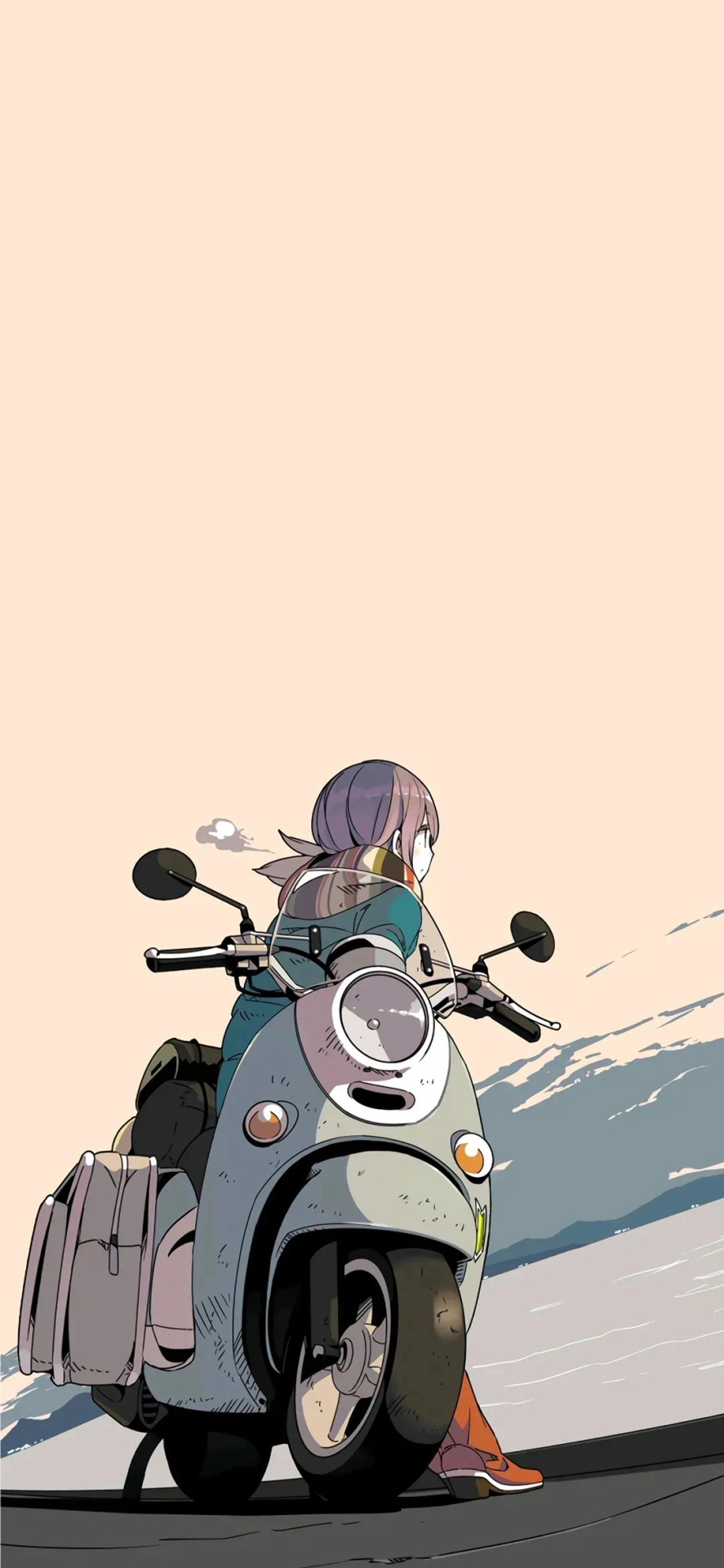 可愛的騎車女孩微信背景頭像