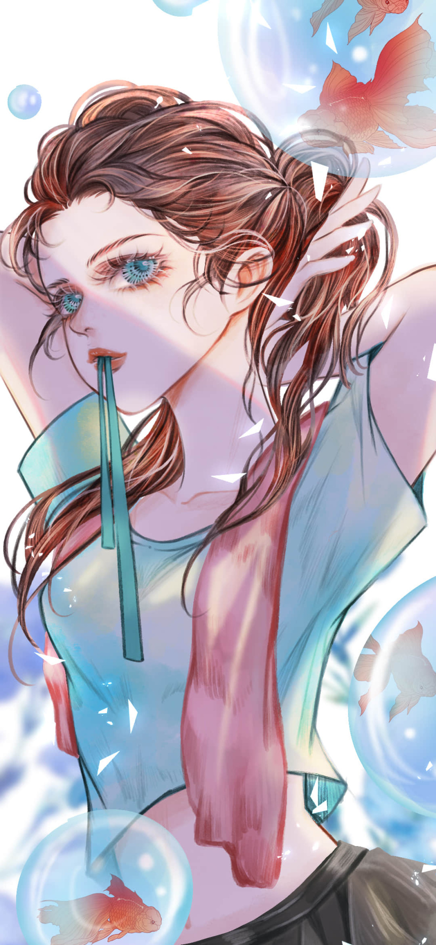 聊天背景圖片微信運動少女