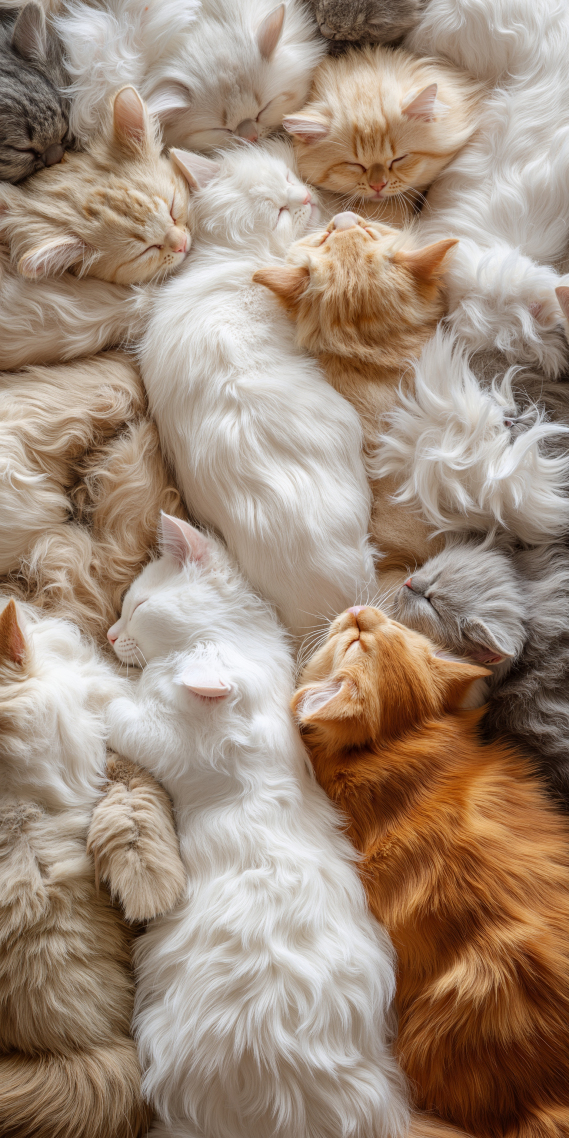 睡觉的猫咪们