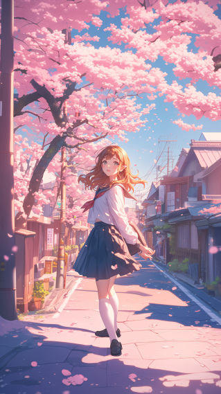 樱树下的月野丽