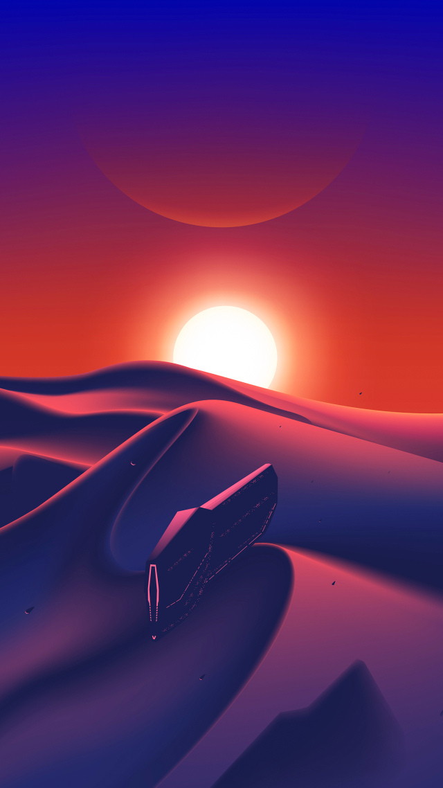 @科幻背景 插画微信头像壁纸