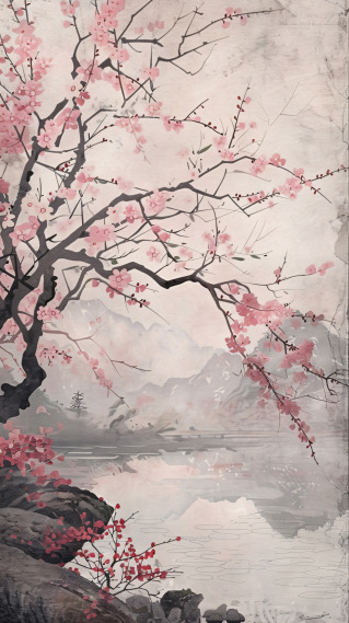 落樱湖畔