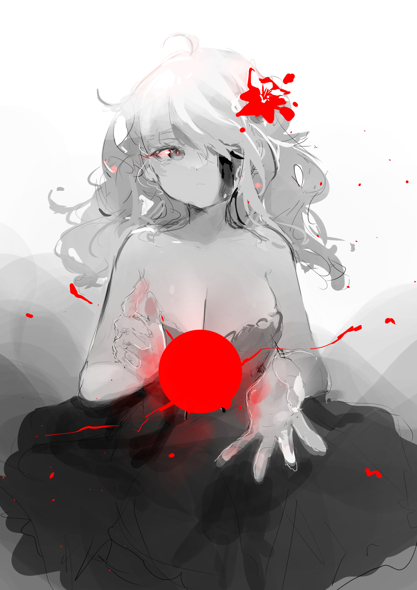 血色的花