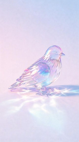 棱镜飞鸟·粉彩渐变