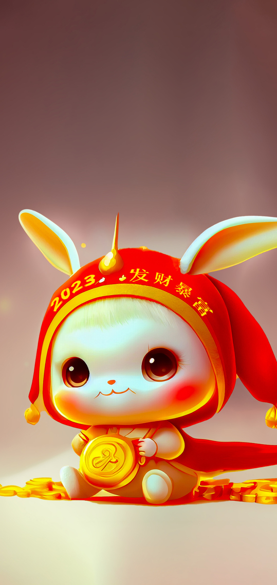 兔年大吉 發財暴富 4K 萌寵