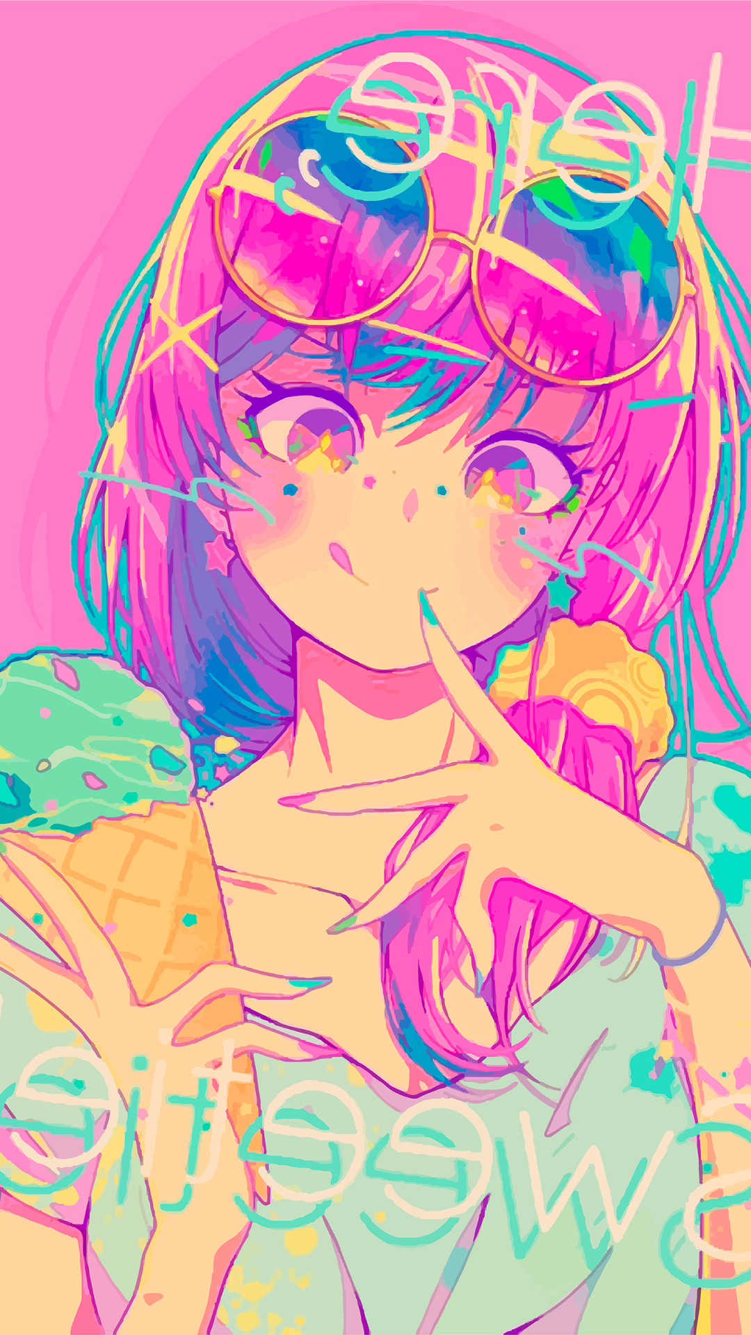 【吃冰淇淋的少女】