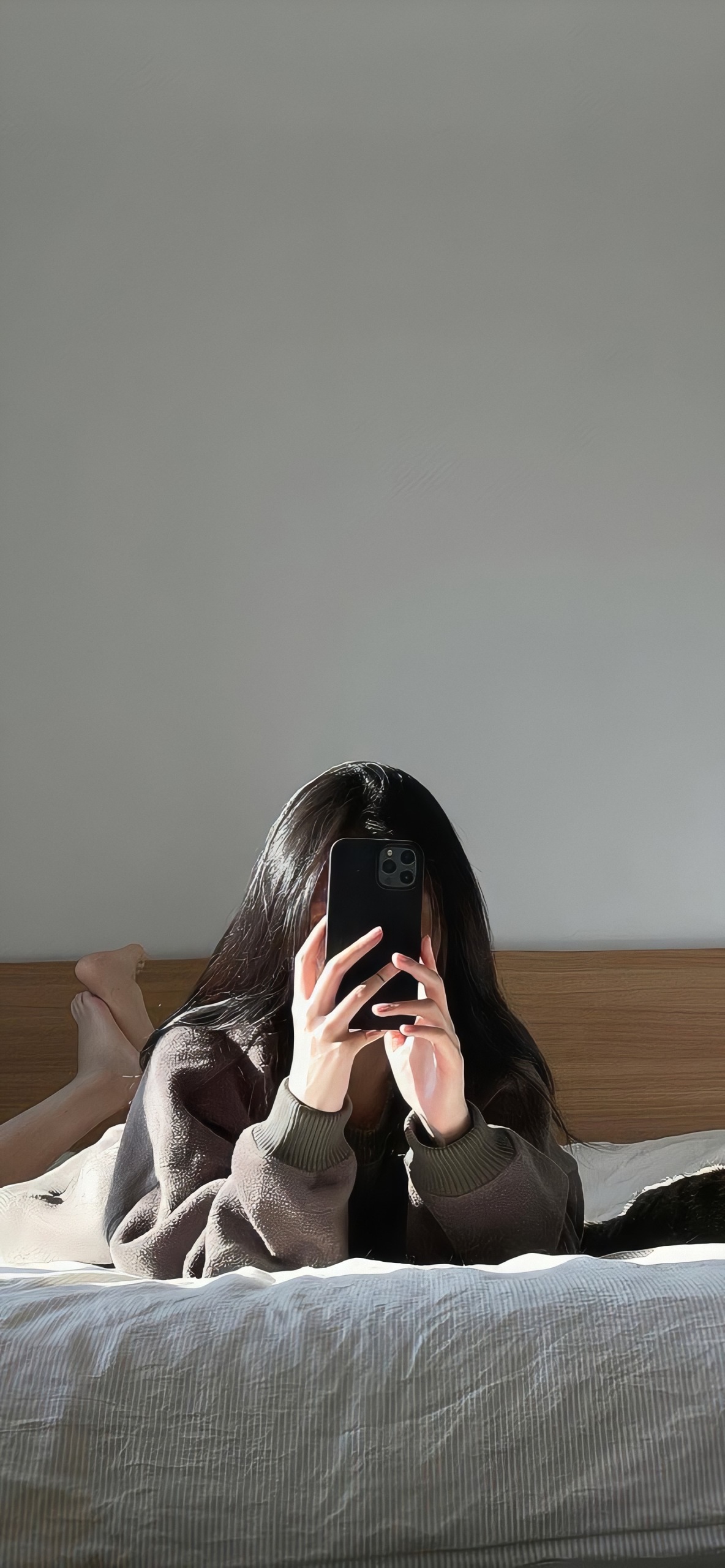 床上美女