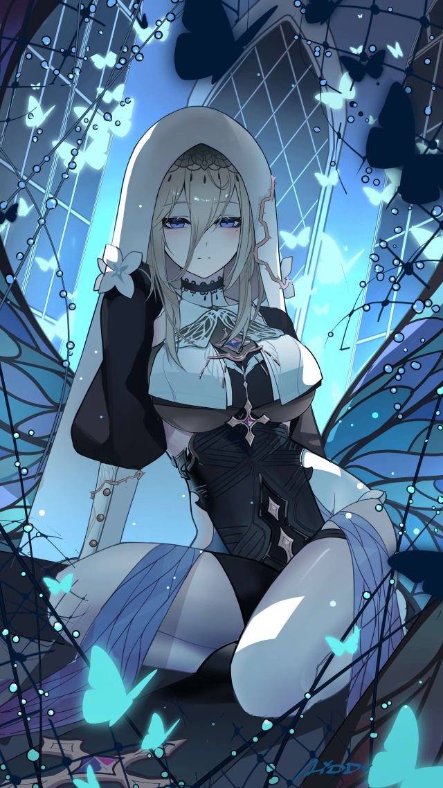 【百日绘画挑战Day24】阿波尼亚
『春涧浸月』 - 23：00 春日终章
「破茧」