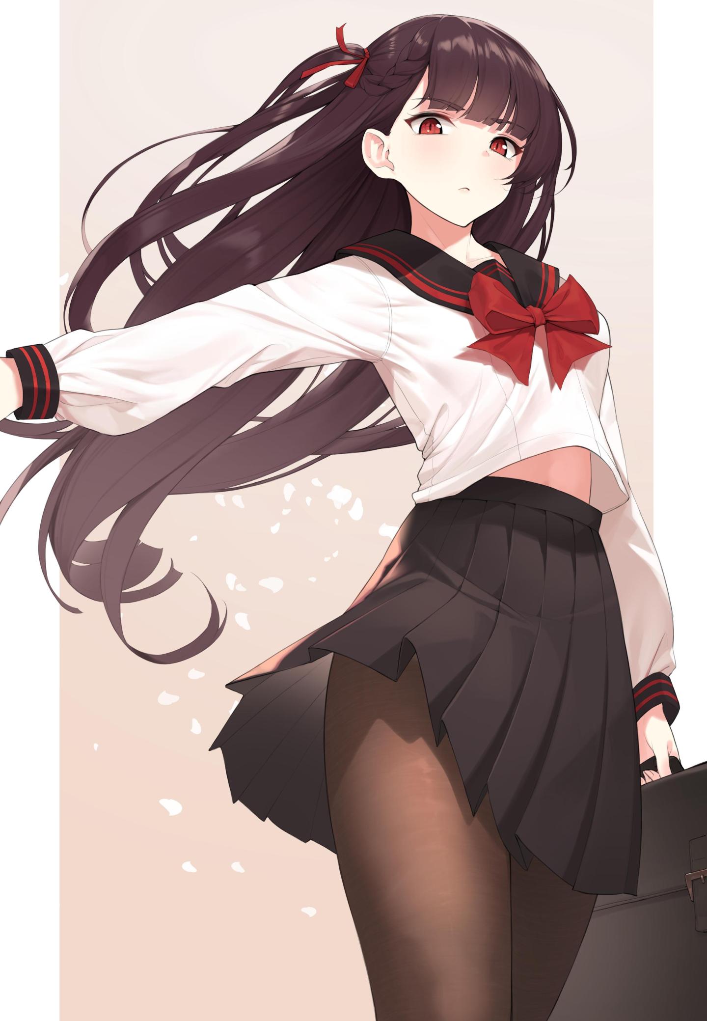 二次元少女微信主頁壁紙
