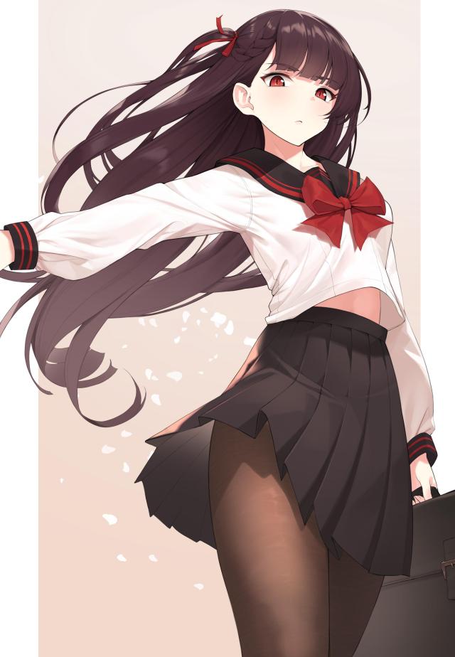二次元少女微信主頁壁紙