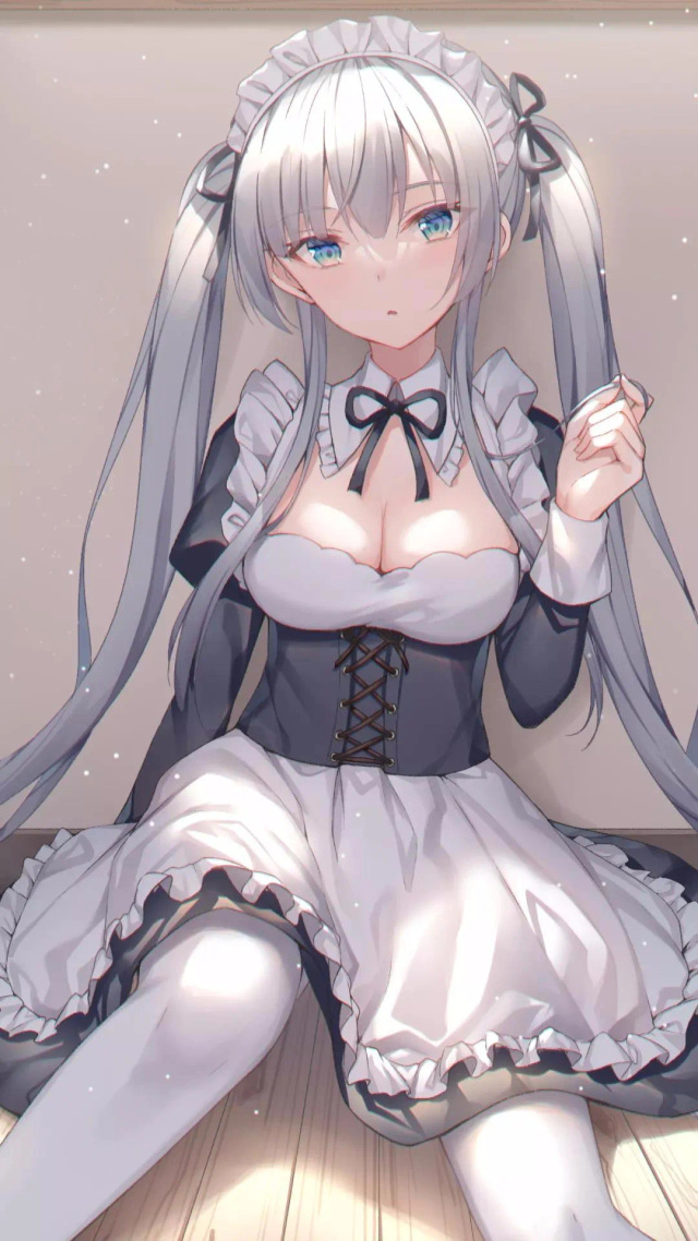 微信背景壁紙白絲美女可甜可御