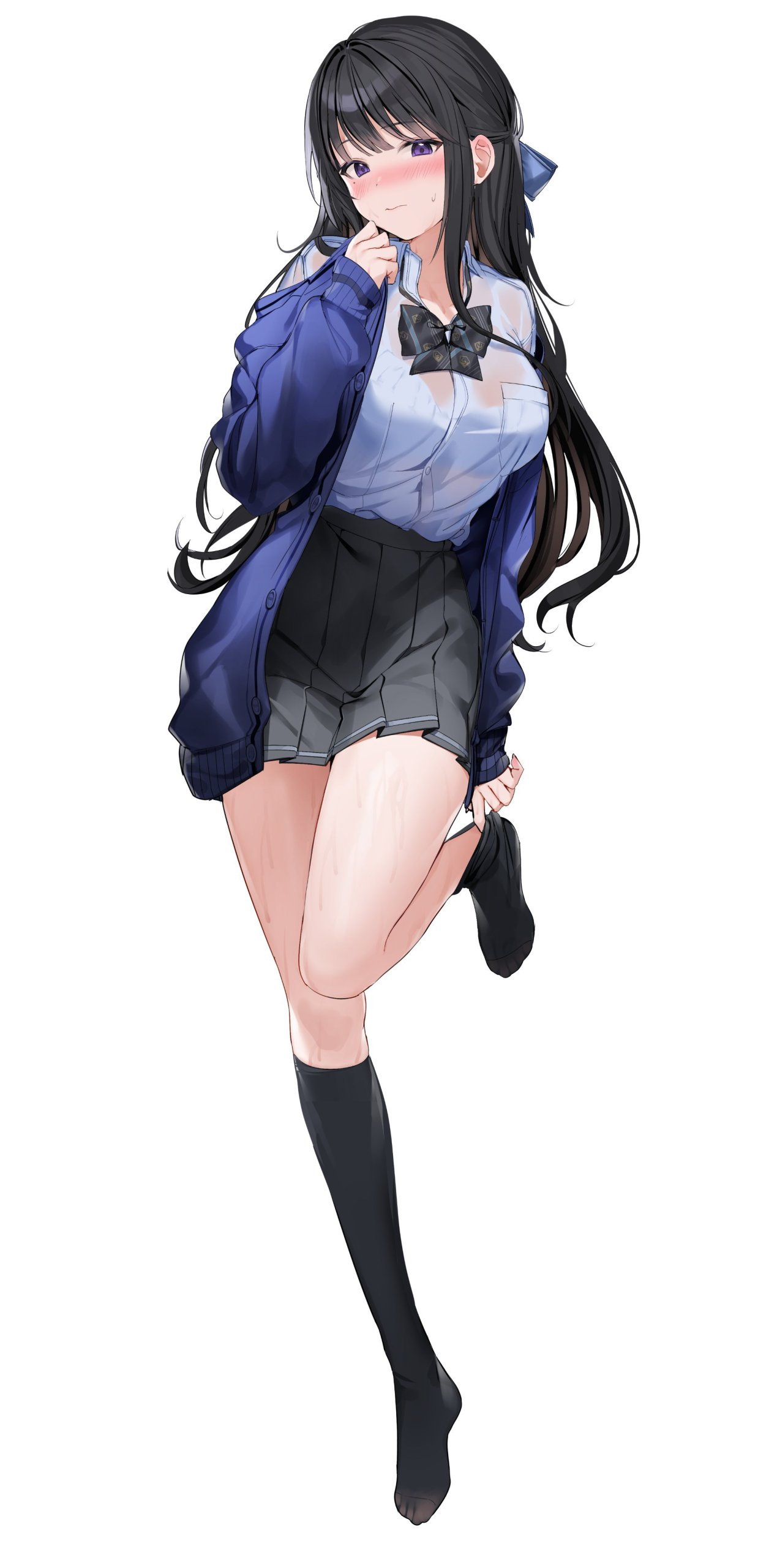 害羞
