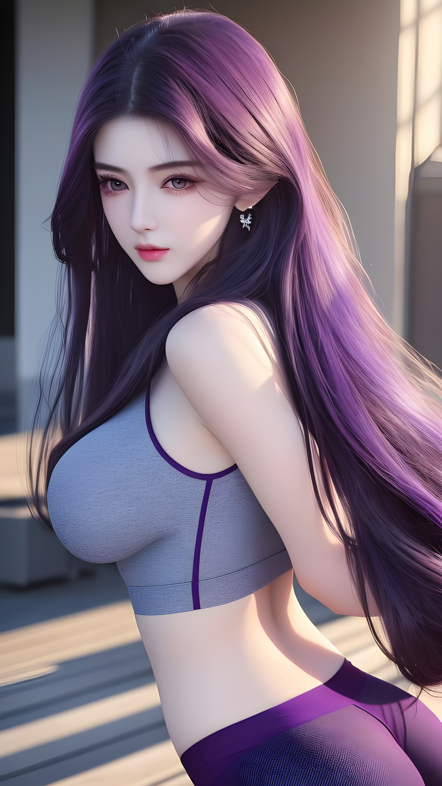 紫发女神