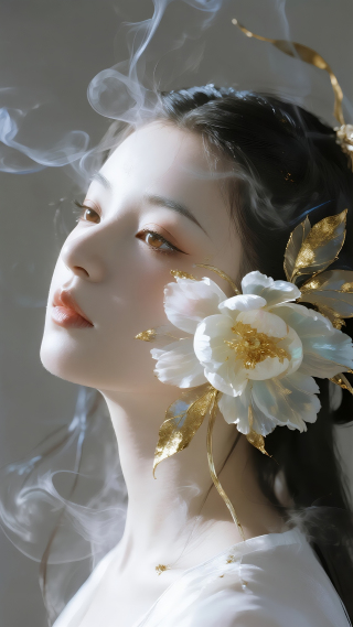 花与少女 