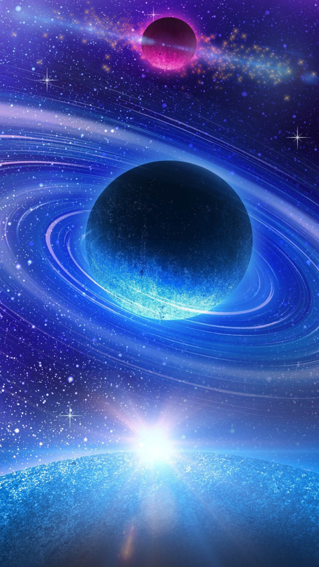 墜落星空背景圖片 微信主題