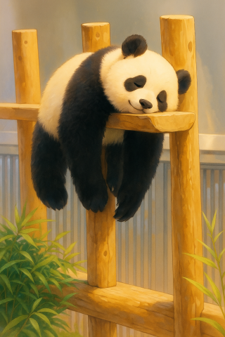 躺平小熊猫