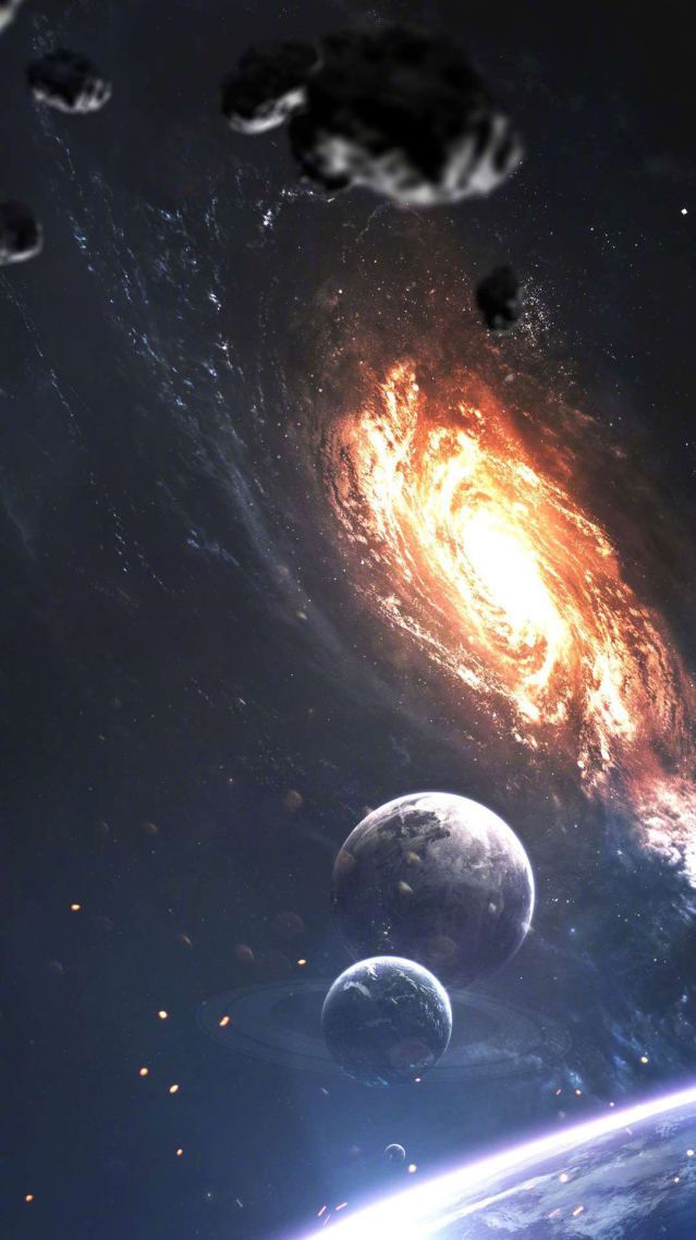 素材星雲聊天背景圖