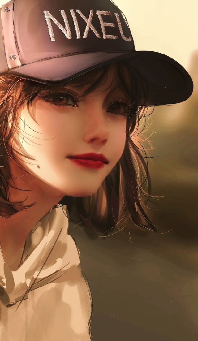 戴帽女
