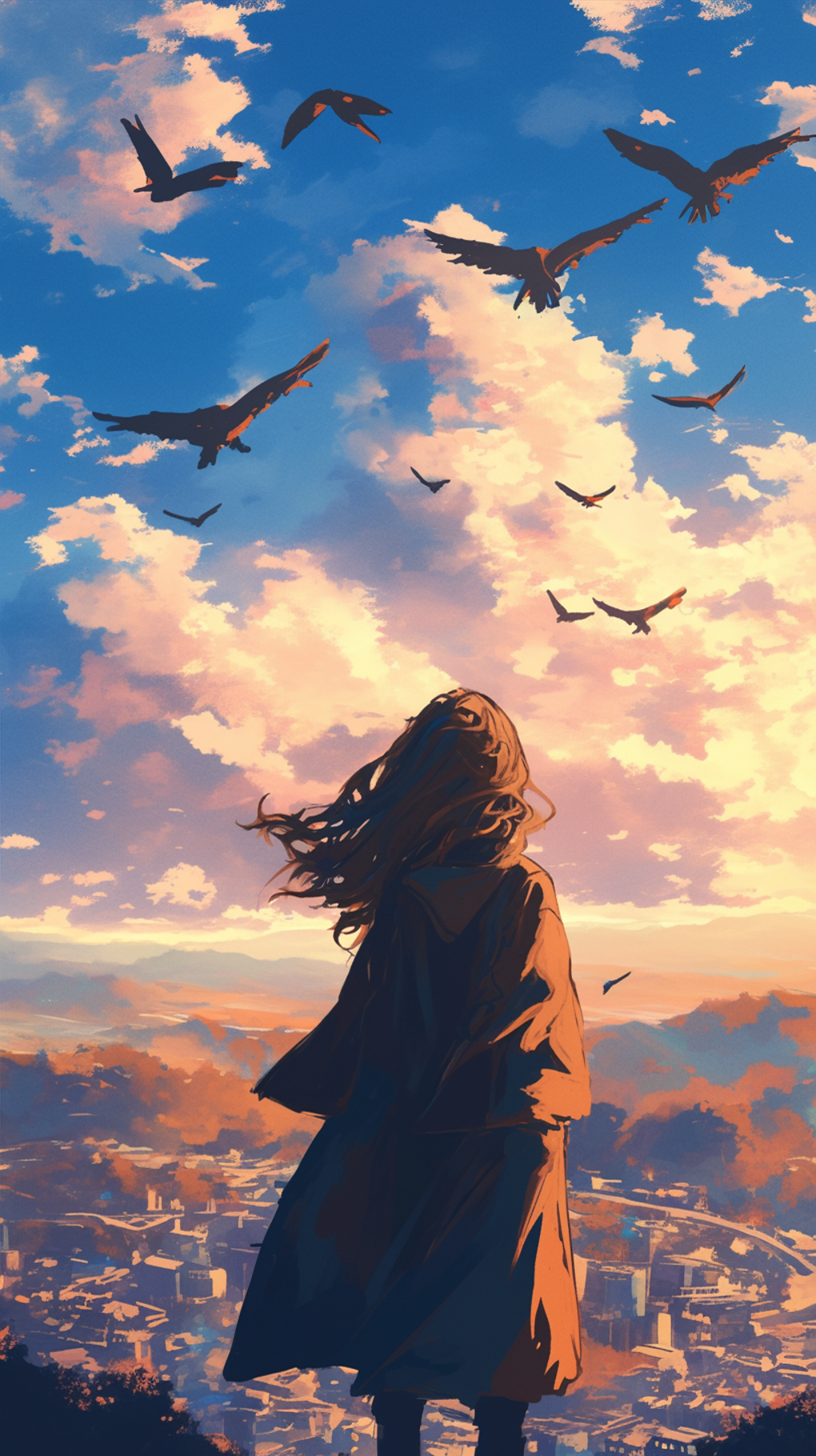 山中遠眺