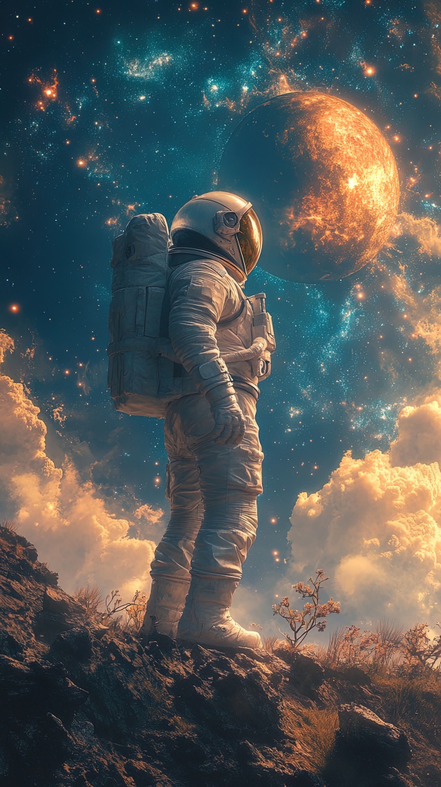 登錄外星球的宇航員