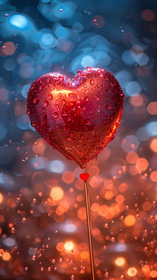 玫红的爱心