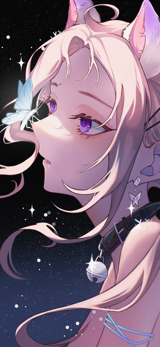 《貓貓玩蝴蝶?》
